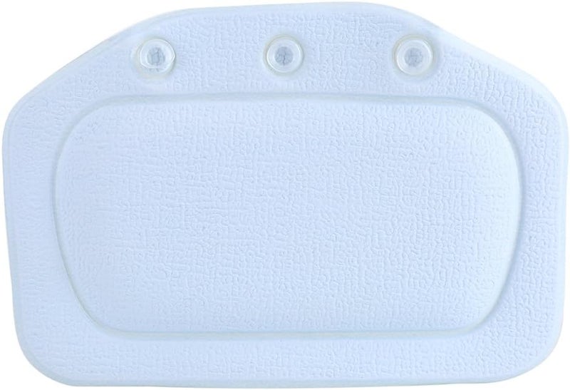 Bathtub Pillow, PVC Soft Foam Sponge Padded Spa Headrest Bath Head Pillow Neck Back Cushion for Bathroom Hotel(Blue) - Image 1