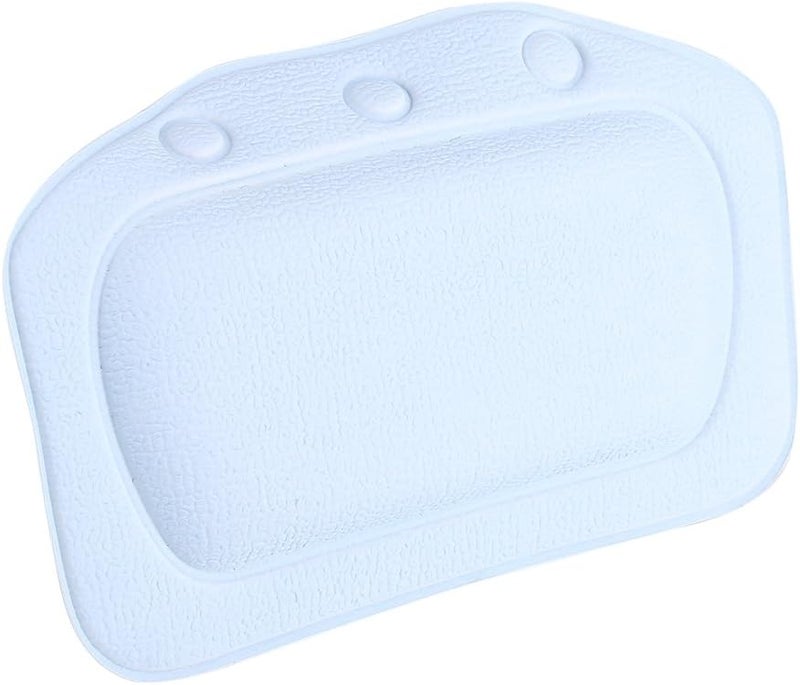Bathtub Pillow, PVC Soft Foam Sponge Padded Spa Headrest Bath Head Pillow Neck Back Cushion for Bathroom Hotel(Blue) - Image 3