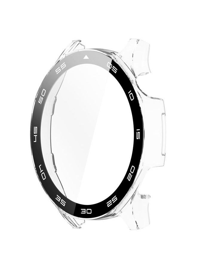 Huawei Watch GT5 46mm Watch Hard PC Case with Tempered Glass Screen Protector Compatible with Bumper Guard Protective Cover Touch Sensitive Film(Clear) - Image 3
