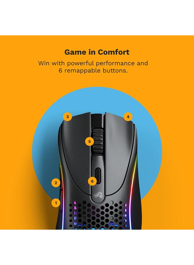 Glorious Gaming Model D 2 RGB Wireless Gaming Mouse - Superlight 66g, Upto 210 hr Battery Life, 26K Optical Sensor, 6 Programmable Buttons, 80 Million Clicks, FPS, Backlit Gaming Mouse - Matte Black | GLO-MS-DWV2-MB - Image 5