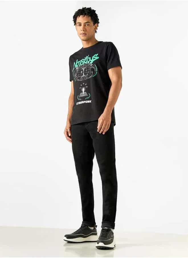 Lee Cooper Lee Cooper Skinny Fit Mid-Rise Jeans with Pockets