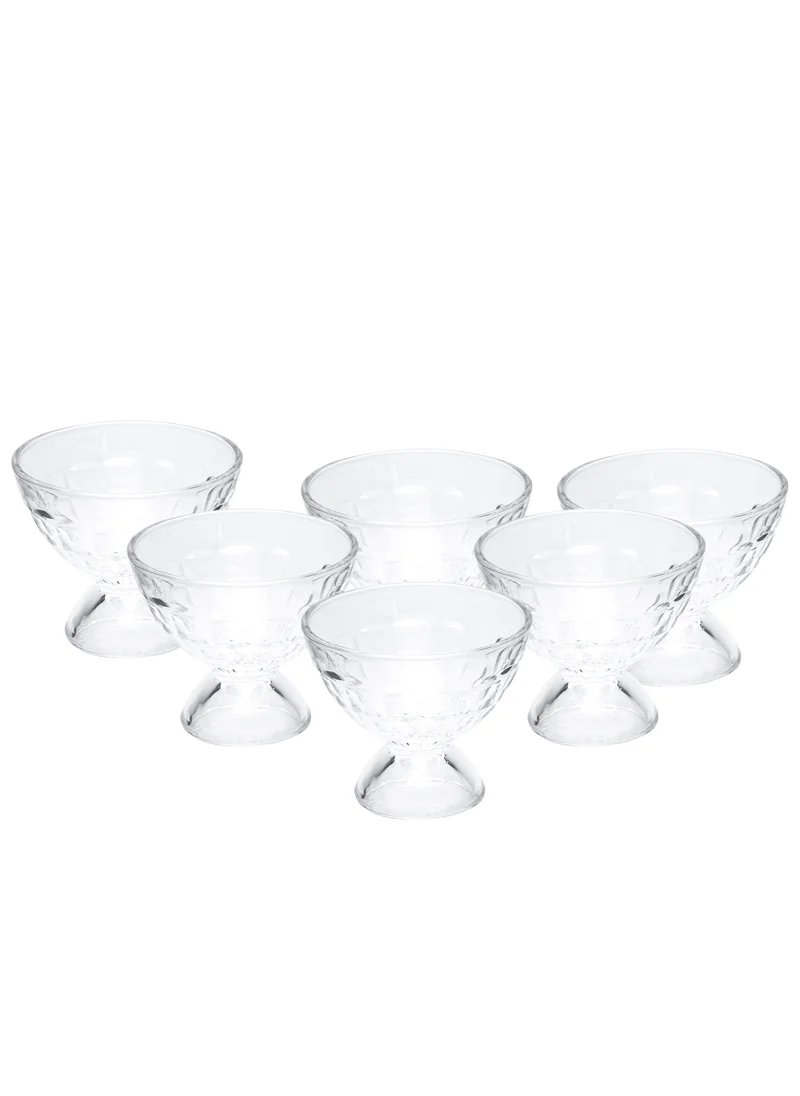كويزين أرت Cuisine Art Glass Dessert Bowl, 140ml - B, Transparent, 6 Pieces