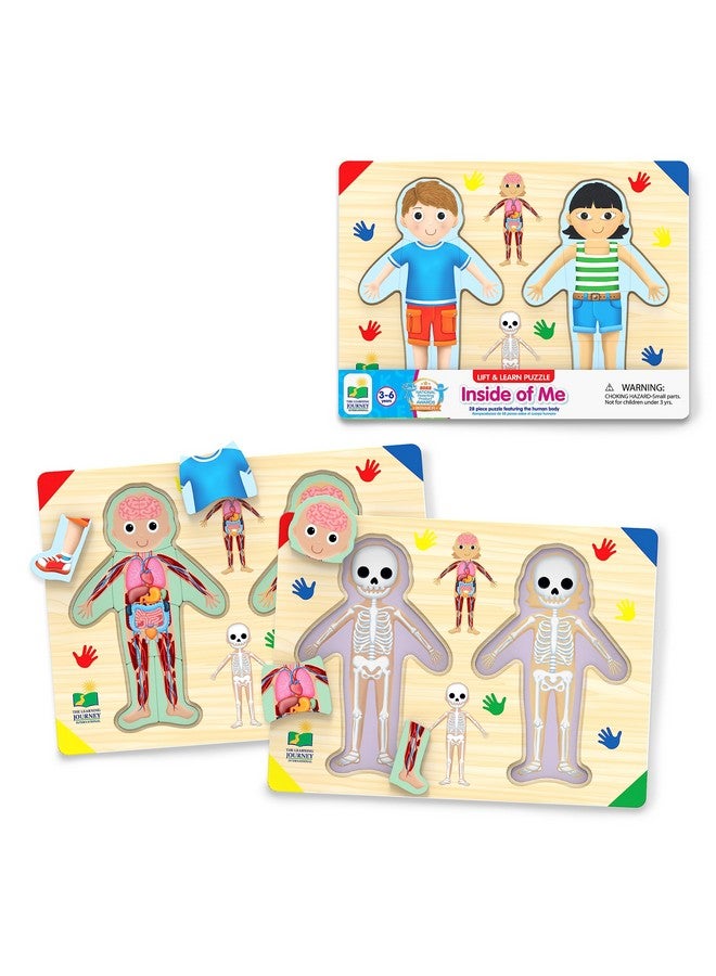 THE LEARNING JOURNEY : Lift & Learn Inside Of Me - Human Body Layered 28 Piece Jigsaw Puzzles- Montessori School - Learning Educational Toy For Baby - Kids Ages 3 And Up Non-Toxic & Bpa Free - Image 1