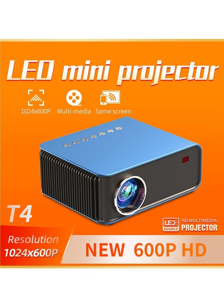 Generic - T4 Portable Projector . WIFI . 2200 Lumens .  YOUTUBE connection . supported FHD - Image 1