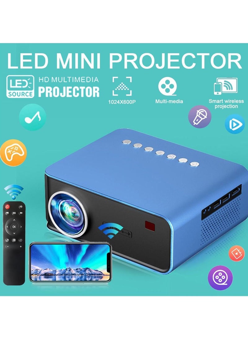 Generic - T4 Portable Projector . WIFI . 2200 Lumens .  YOUTUBE connection . supported FHD - Image 1