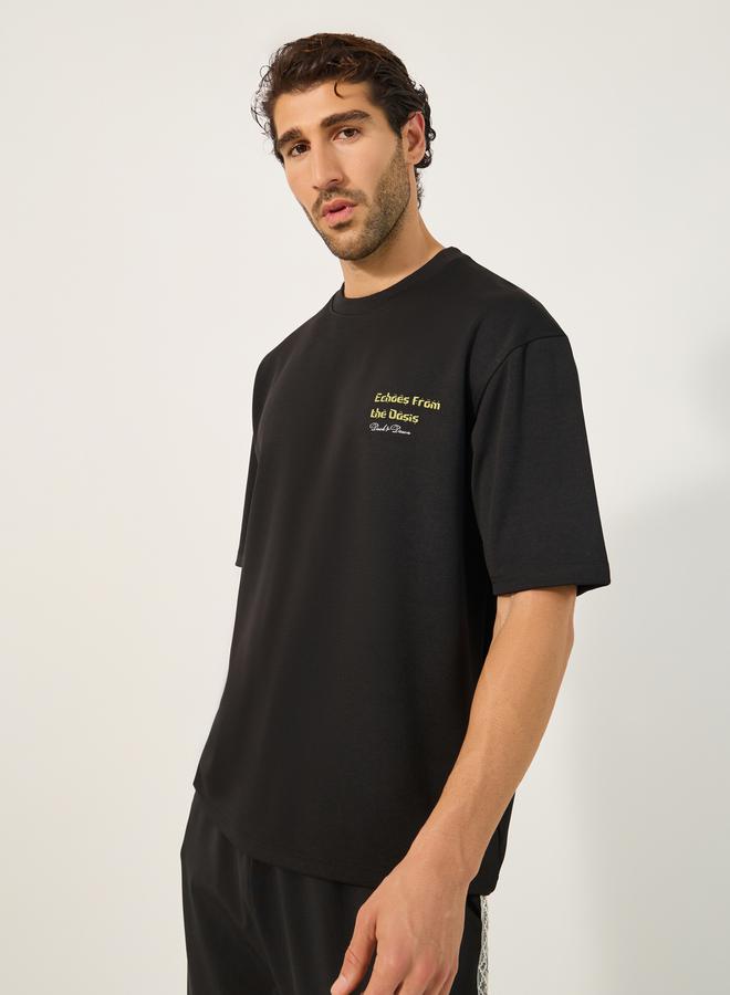 Styli Tapestry Graphic Print Oversized T-Shirt - Image 3