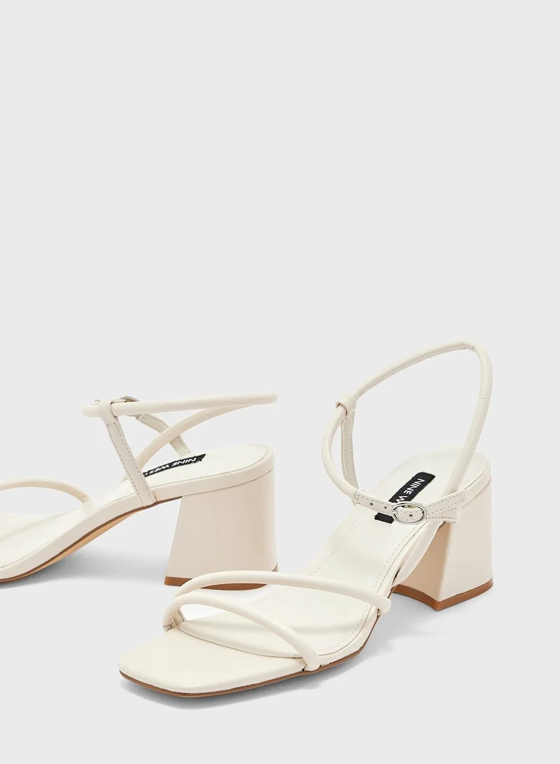 ناين ويست Ankle Strap Low Heel Sandals