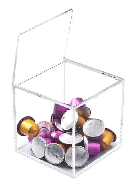 Capsule Holder Coffee Capsule Holder Tea Bag Organizer Clear Acrylic Dispenser for Capsules