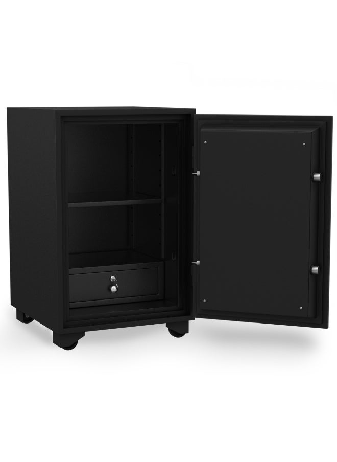 RIGID Fire Resistant Steel Safe with Dual Key Lock, 150Kg  - Image 4
