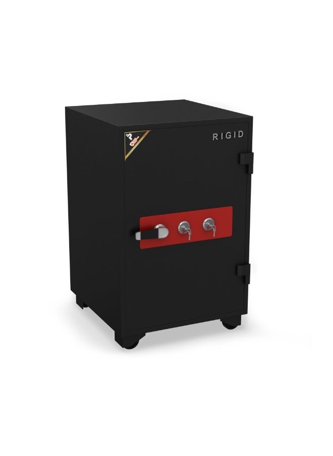 RIGID Fire Resistant Steel Safe with Dual Key Lock, 150Kg  - Image 5