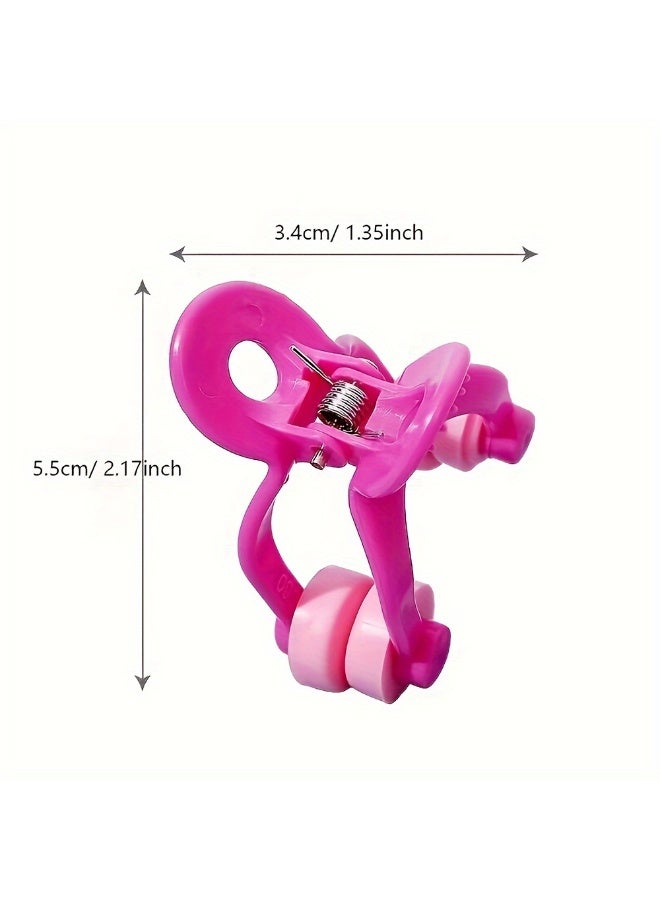 خاجول قطعتان من مشكل الأنف الوردي، أداة تجميل سهلة الاستخدام من السيليكون لتصحيح شكل الأنف، غير كهربائية، مشبك رفع للنساء - Image 2