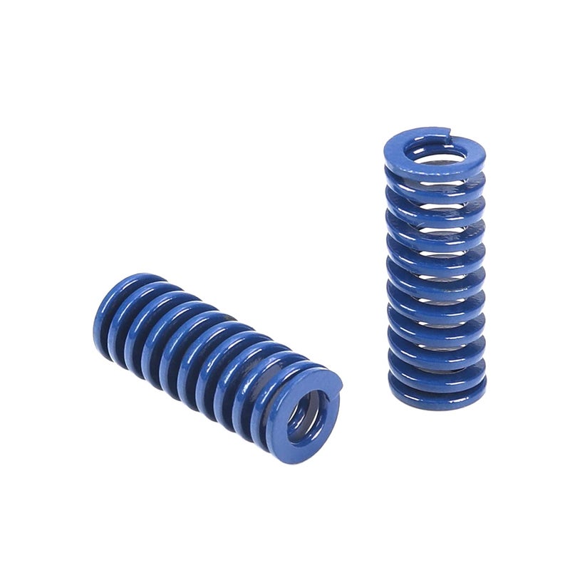 Metal Spring，Springs Compression Spring, 8mm OD 4mm ID 20mm Long Spiral Stamping Light Load Compression Mould Die Spring for 3D Printer Accessories Mechanical Equipment Blue Tone 2pcs - Image 1