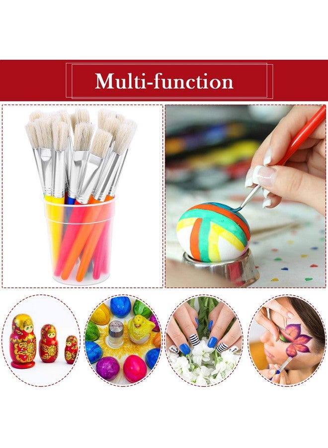 انزيوس فرش طلاء Anezus 20 قطعة من فرش طلاء الأطفال، فرش طلاء كبيرة للأطفال الصغار لطلاء أكريليك قابل للغسل - Image 3