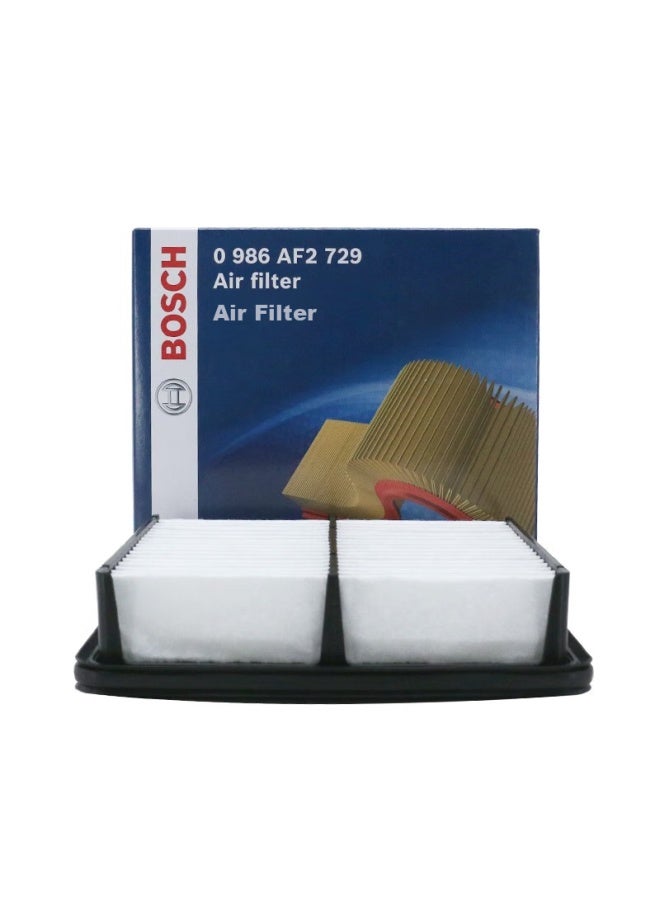 Bosch Automotive Air Filter Element 2729 For Hyundai I30, Elantra, Accent, Kia Cerato, And Other Models - Image 1