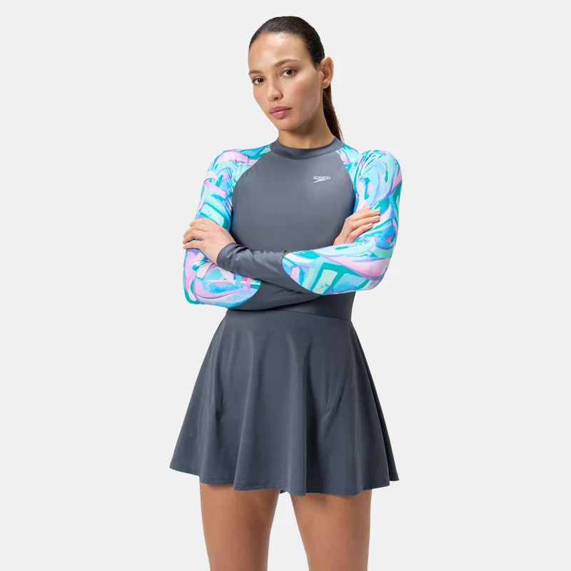 speedo Women's Long Sleeve Swimming Dress