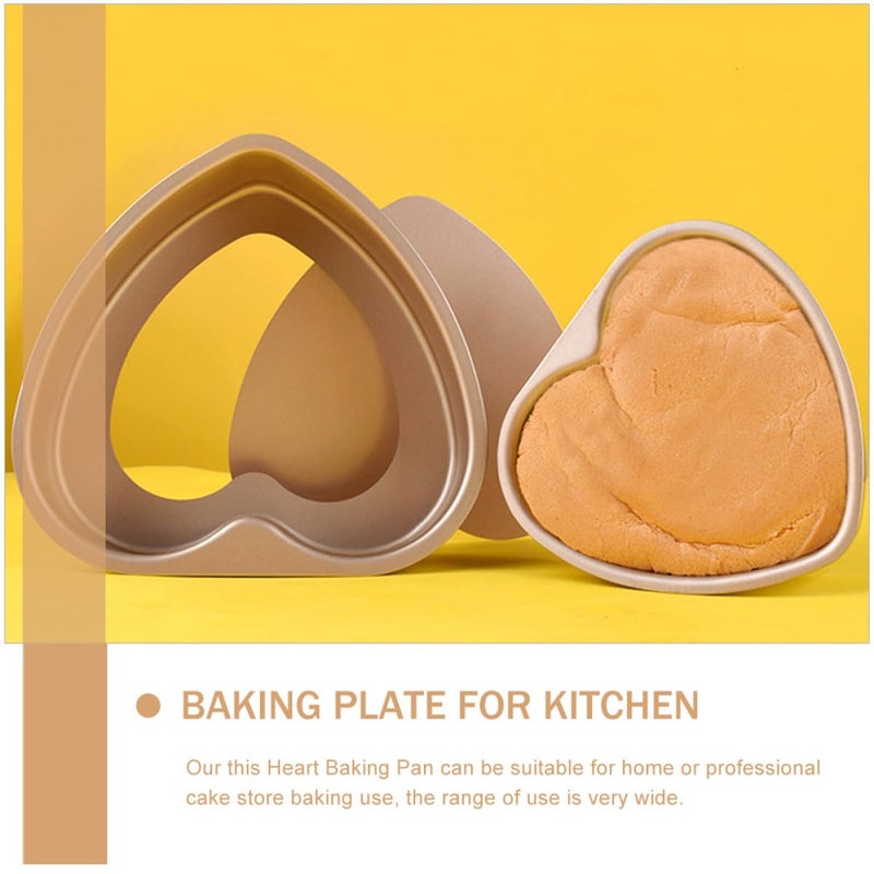6 Inch Heart Shaped Cake Pan Detachable Bottom Carbon Steel Non Stick Bakeware - Image 5