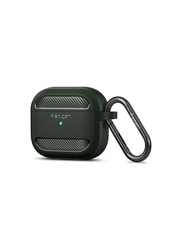 Spigen - Rugged Armor Case Cover For Apple AirPods Pro2 Matte Black - Image 1