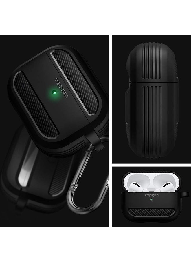 Spigen - Rugged Armor Case Cover For Apple AirPods Pro2 Matte Black - Image 1