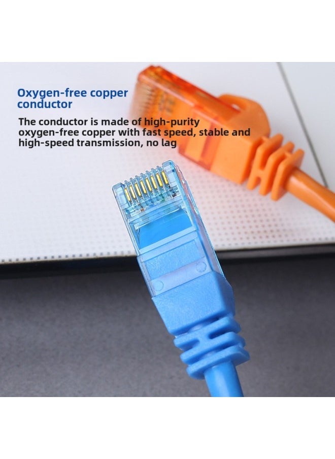 Generic Oxygen-free Copper Network Cable Type 6 Gigabit Network Jumper With Crystal Head Broadband Finished 8-core Twisted Pair Computer Room POE-Color:Black-Line Length:25m  - Image 5