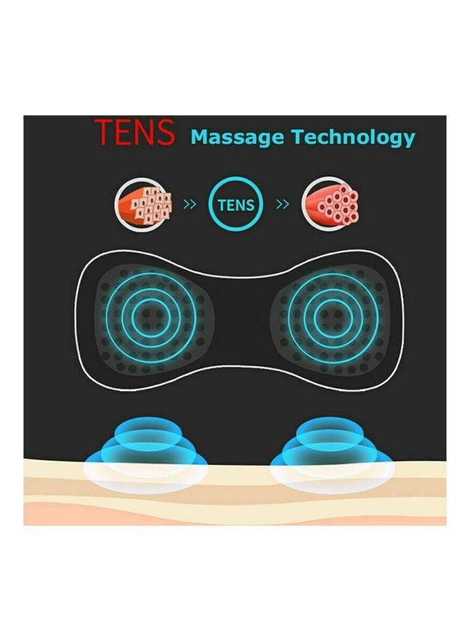 NIBEMINENT Neck Electric Massager TENS Massage Stickers Portable Mini Shoulder and Back Relieve Fatigue Black - Image 4