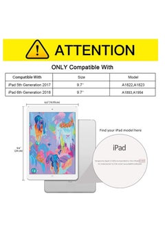 Other Manufacturer iPad 9.7 Case for iPad 6th Gen 2018 iPad 5th Gen 2017 Model 6th 5th Generation iPad case Ultra Slim Transparent Soft TPU Back Cover Skin Clear  - Image 4