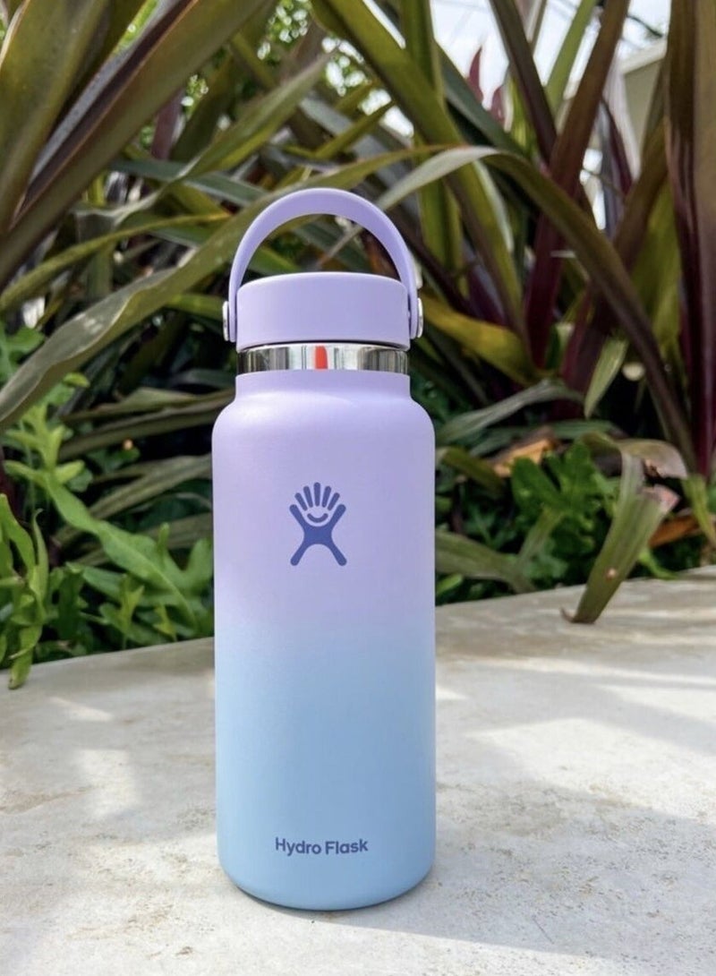 Hydro Flask 946ml/32oz Wide Mouth Flex Cap Vacuum Insulated Stainless Steel Water Bottle With Lid for Cold Drinks, Sports, Travel, Car, Gym, Outdoors, School - Image 4