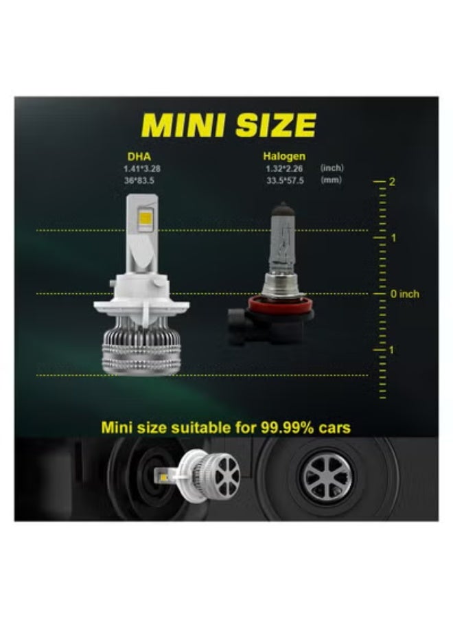 DXB-C 9006/HB4 100W 12.000LM SET 6500K LED Car Headlights 300% Brightness New 6500K Cool White Bulb High Beam and Low Beam - 2 Pcs - Image 3