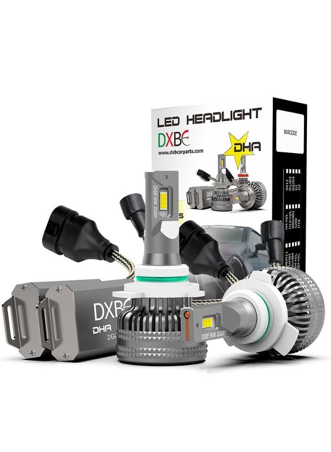 DXB-C 9006/HB4 100W 12.000LM SET 6500K LED Car Headlights 300% Brightness New 6500K Cool White Bulb High Beam and Low Beam - 2 Pcs - Image 1