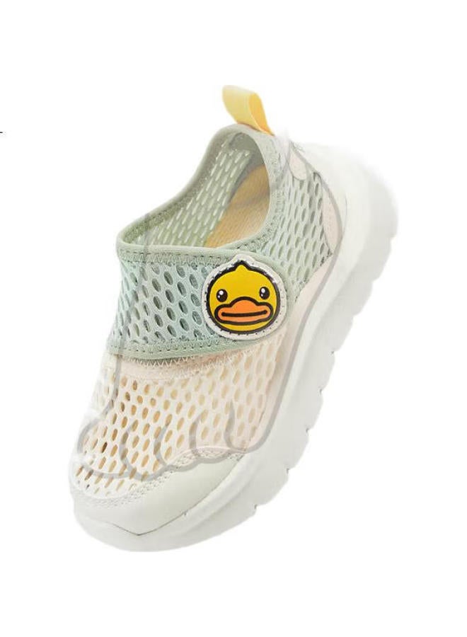 B.duck أحذية المشي للأطفال من B.duck، أحذية شبكية فردية للأولاد والبنات، أحذية رياضية شبكية قابلة للتنفس للأطفال، 3967 أخضر فاتح، مقاس 25 - Image 2