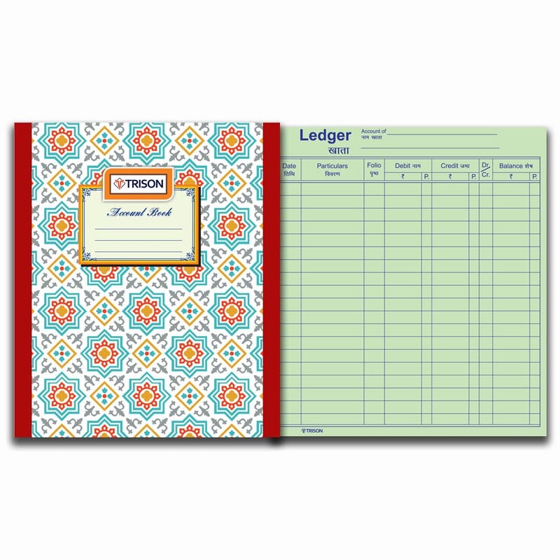 Trison Ledger Accounts Book 110 Pages | Small Size | Copy Size (16x20 cm) | Hardbound | Quire 1 - Image 1