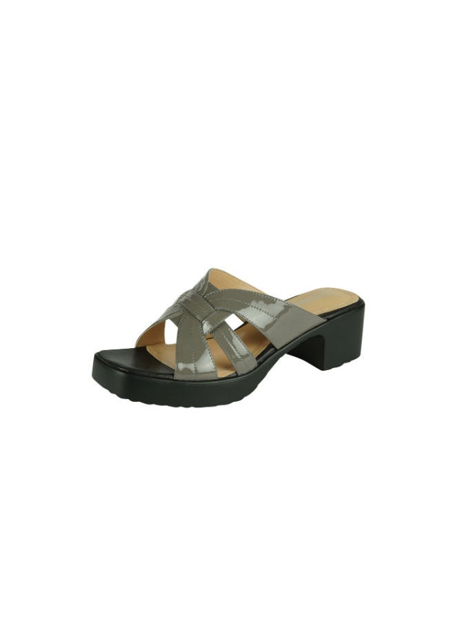 Michelle Morgan - Michelle Morgan Ladies Block Heel 2307-5 Grey - Image 1