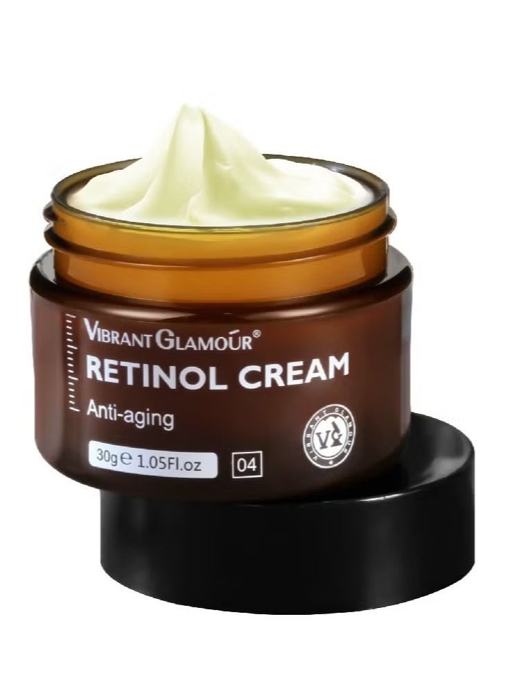 Vibrant Glamour - Effective Anti Aging Retinol Cream and Retinol Eye Serum Cream Collagen Anti Aging Collagen Firming Serum Anti wrinkle Cream Skin Tightening Lifting Hydrating Cream and Serum Combo - Image 1