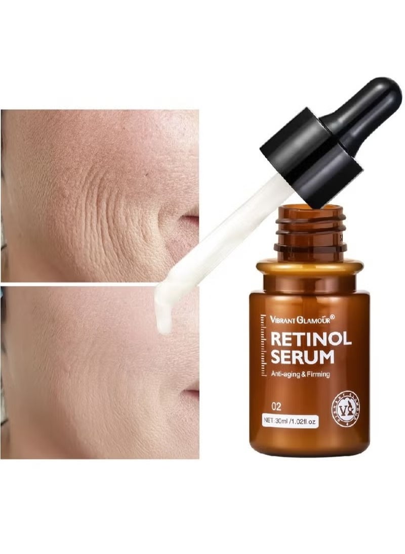 Vibrant Glamour - Effective Anti Aging Retinol Cream and Retinol Eye Serum Cream Collagen Anti Aging Collagen Firming Serum Anti wrinkle Cream Skin Tightening Lifting Hydrating Cream and Serum Combo - Image 1