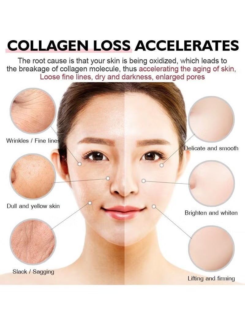 Vibrant Glamour - Effective Anti Aging Retinol Cream and Retinol Eye Serum Cream Collagen Anti Aging Collagen Firming Serum Anti wrinkle Cream Skin Tightening Lifting Hydrating Cream and Serum Combo - Image 1