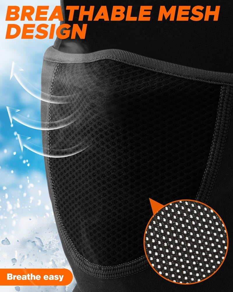 NORTHWIND Full face Balaclava Face Ski Mask with Movable Deisgn for Men Women Thermal Fleece Winter Head Face Covering for Bike Cold Weather Skiing Warmer Face Gaiter (in, Alpha, Free Size, Black) - Image 3