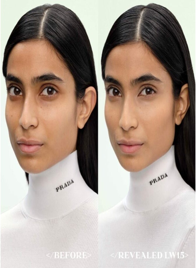 Prada Reveal Skin-Optimizing Refillable Soft Matte Foundation LW15 30ml – Long-Wear Natural Finish - Image 3