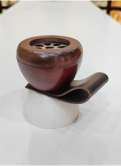 Damanhoor Bakhoor Burner Beautiful Design Wooden Hand Crafted Incense Burner With Magnet Cover Damanhoor  - Image 2