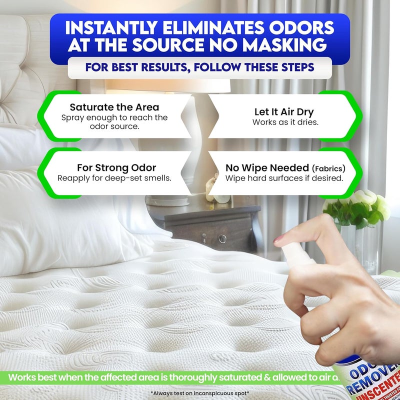 ZORBX Unscented Odor Eliminator for Strong Odor 2 Fl Oz, Pack of 1 - Used in Hospitals & Healthcare Facilities - Advanced Formula, Fast-Acting Odor Remover Spray for Dog, Cat, House & Carpet - Image 2