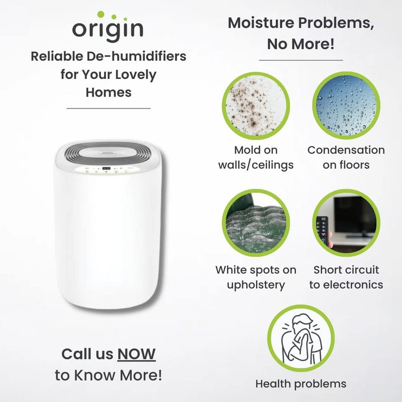 Origin De humidifiers Origin De humidifiers Novita ND 298 Builtin Ionizer Technology Air Purifier Dehumidifier For Room 18421 Sq Ft Coverage Area White  - Image 3