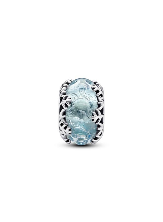 PANDORA Winter Blue Snowflake Murano Charm - Image 1