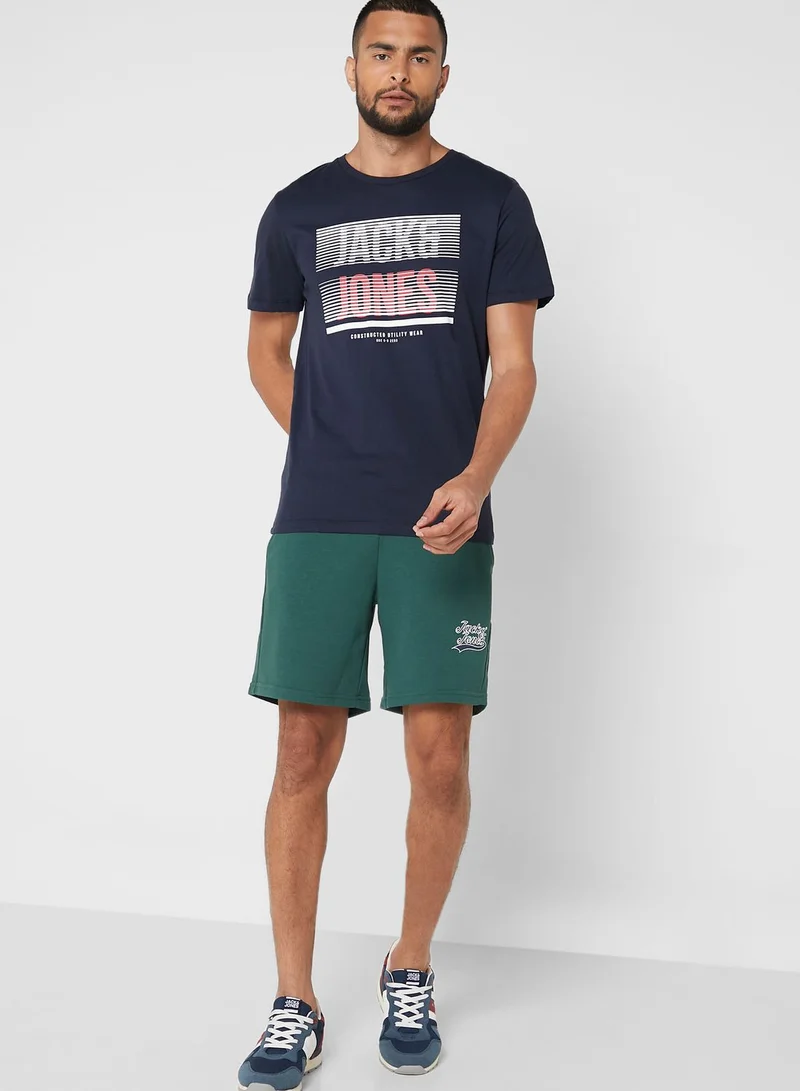 JACK & JONES Slogan Casual Shorts