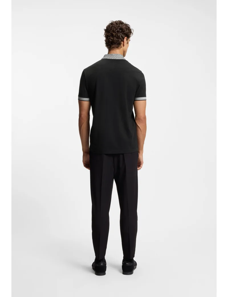 بوس Paddy polo shirt in stretch cotton with moisture management