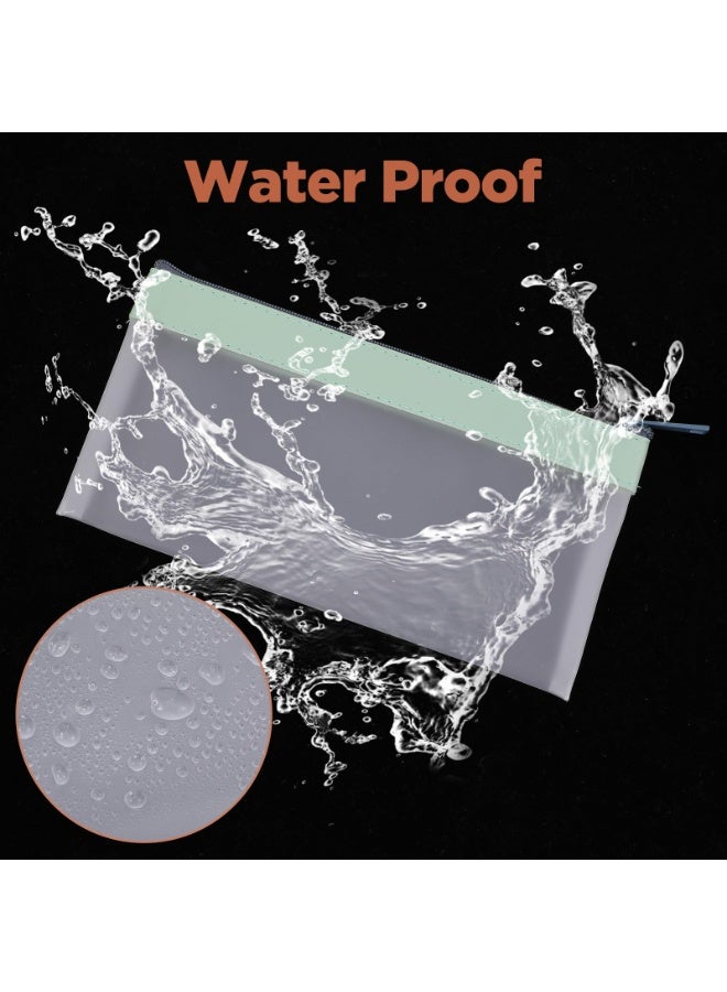 وينر حقائب نقود بسحاب، قطعتان من أكياس الإيداع البنكي الشفافة، مظاريف نقود بلاستيكية شفافة لتنظيم النقود والعملات المعدنية والشيكات والفواتير، حقيبة محفظة نقود، 7.6 × 3.7 بوصة - Image 5