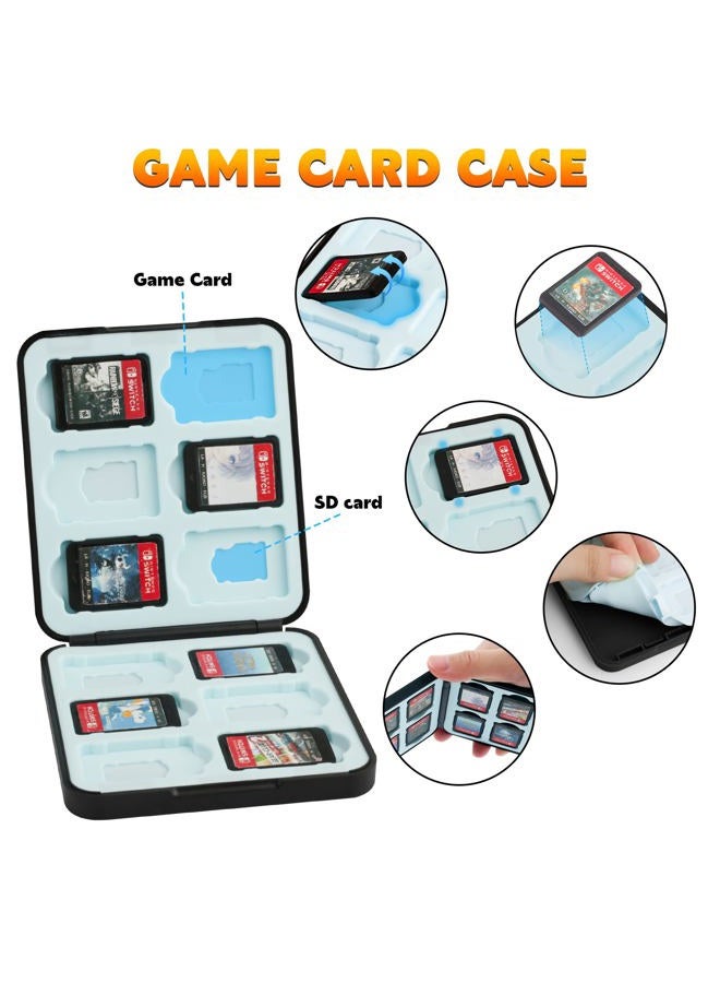 GLDRAM Carrying Case Bundle for Nintendo Switch / OLED, Theme for Splatoon 3 Travel Case for Switch, Portable Accessories Kit with Game Card Holder, Thumb Grip Caps - Image 3