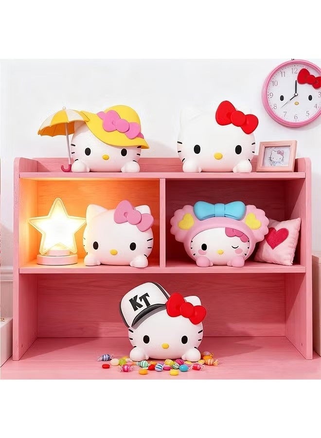 Hello Kitty 5 pcs Kitty Toppers, Kitty Cake, Car, Decorations, Figures for Women Girls for Home Garden Office - Image 4