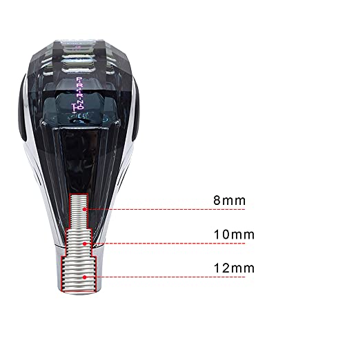 Sakali Diamond-Cut Crystal Car Gear Shift Knob Touch Activated LED Shift Knob Universal Fits for Most Cars with Button-Less Operated Shifter - Image 4