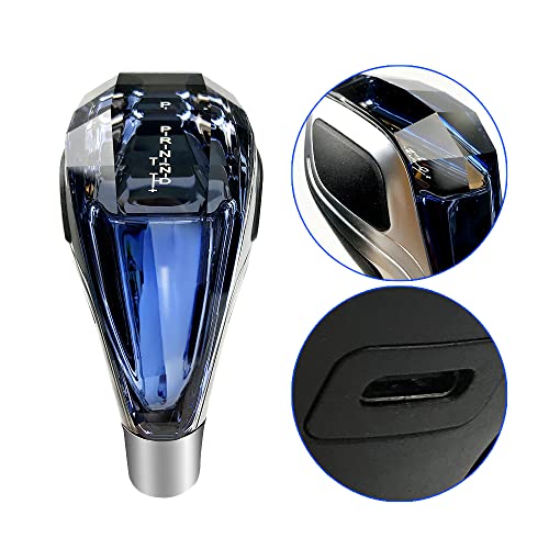 Sakali Diamond-Cut Crystal Car Gear Shift Knob Touch Activated LED Shift Knob Universal Fits for Most Cars with Button-Less Operated Shifter - Image 3