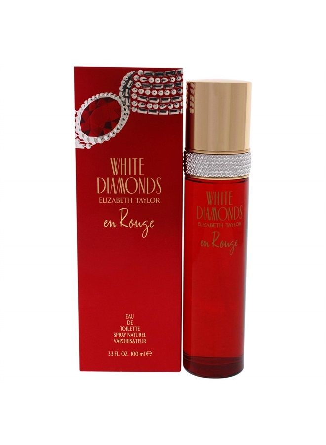Elizabeth Taylor Women's Perfume, White Diamonds En Rouge, Eau De Toilette EDT Spray, 3.3 Fl Oz - Image 1