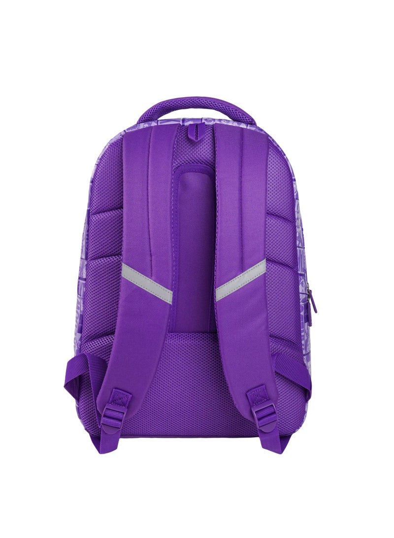 Trucare Netflix KPop Demon Hunters Teens Backpack 18" – Official School Backpack, Large Capacity Travel Daypack for Teens, Purple Character Print Book Bag - Image 3