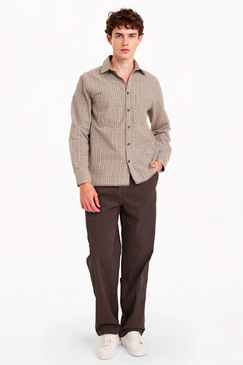 ديفاكتو Flannel Patterned Shirt
